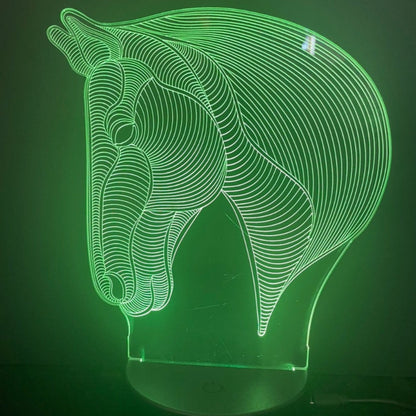 3D LED Acrylic Horse