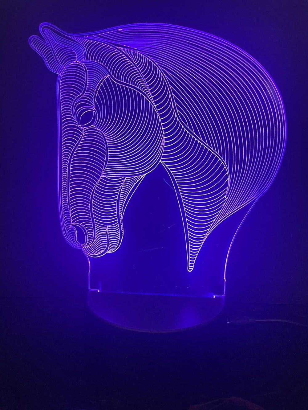 3D LED Acrylic Horse