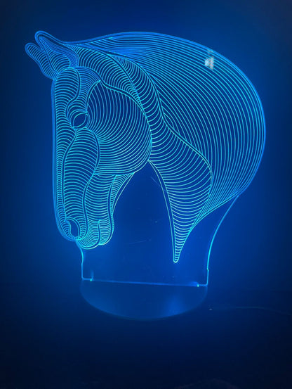 3D LED Acrylic Horse