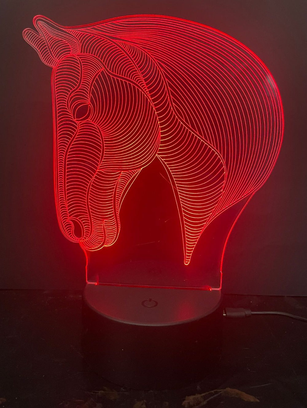 3D LED Acrylic Horse