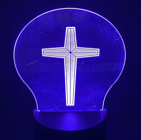 3D LED Acrylic Cross