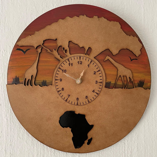 Unique Design Wall Clock - Out of Africa