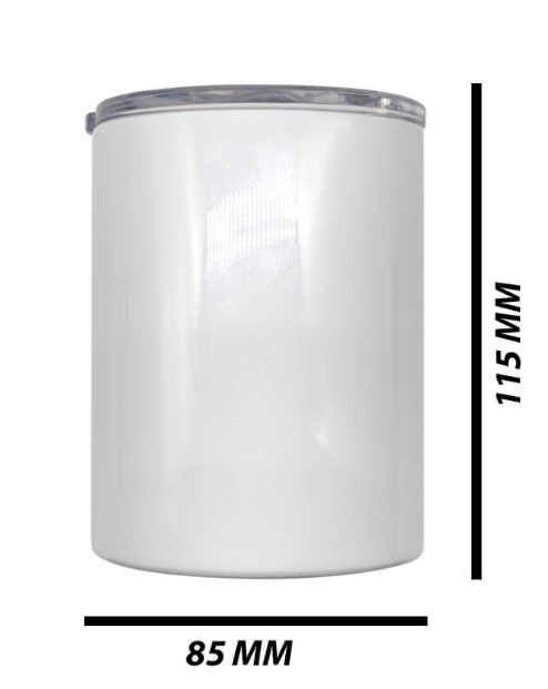 Sublimation White Stainless Steel Whiskey Tumbler 12oz