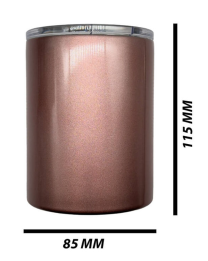 Sublimation Rose Gold Stainless Steel Whiskey Tumbler 12oz