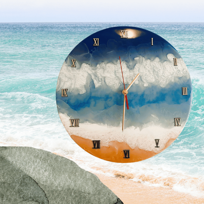 Resin Wall Clock 4