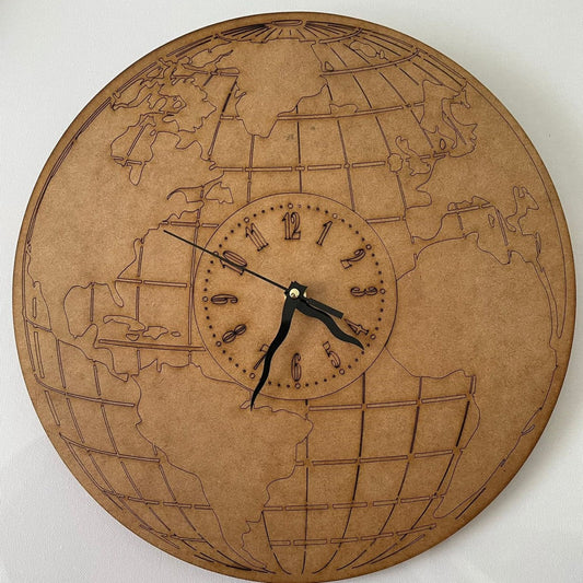 Unique Design Wall Clock - World